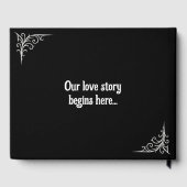 Gothic Black Gastboek Gepersonaliseerde namen en t Gastenboek (Achterkant)