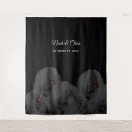 Gothic Black Ghosts - Dark Moody Halloween Wandkleed