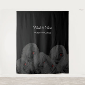 Gothic Black Ghosts - Dark Moody Halloween Wandkleed