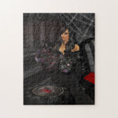 Gothic Black Heart Puzzel Legpuzzel (Verticaal)