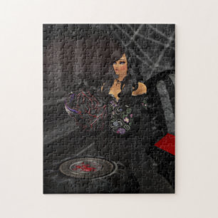 Gothic Black Heart Puzzle Legpuzzel