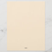 Gothic Black Heart Stationery Paper Briefhoofd (Achterkant)