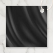 Gothic Black Lace & Satin Wedding ID866 Bedankjes Labels (Achterkant)