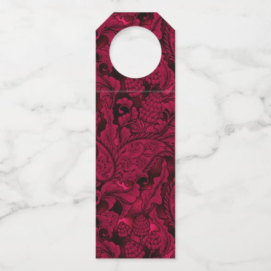 Gothic Black Lace & Satin Wedding ID866 Flessenhanger (Achterkant)