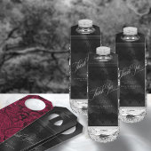 Gothic Black Lace & Satin Wedding ID866 Flessenhanger