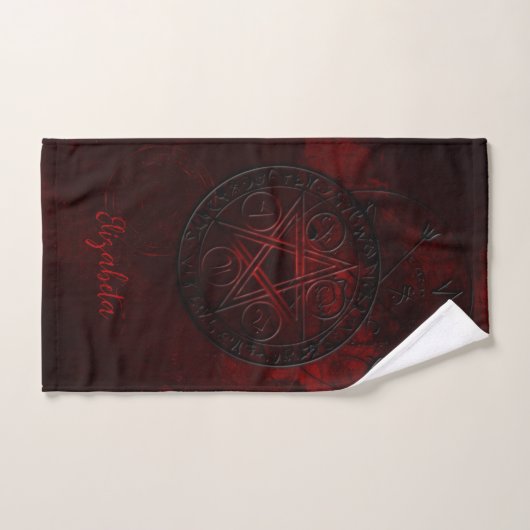 Gothic Black Magic Seals Bad Handdoek (Handdoek)