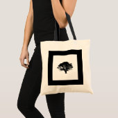 Gothic Black Oak Tree Silhouette Fine Art Drawing Tote Bag (Voorkant (product))