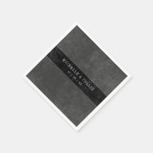 Gothic Black Raven & Black Rozen Bruiloft Servet (Hoek)