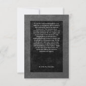 Gothic Black Raven & Black Rozen Fotobruiloft Bedankkaart (Achterkant)