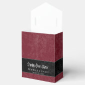 Gothic Black Raven Wine Darkly Ever After Wedding Bedankdoosjes (Geopend)