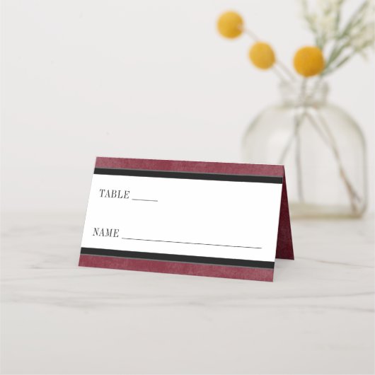 Gothic Black Raven & Zwarte Rozen Wijnbruiloft Plaatskaartje (Voorkant)