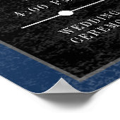 Gothic Black Ravens en Blue Order of Events Poster (Hoek)