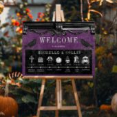 Gothic Black Ravens en Paarse Orde van Evenementen Poster