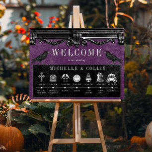 Gothic Black Ravens en Paarse Orde van Evenementen Poster