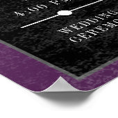 Gothic Black Ravens en Paarse Orde van Evenementen Poster (Hoek)