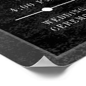 Gothic Black Ravens Orde van Evenementen Huwelijk Poster (Hoek)