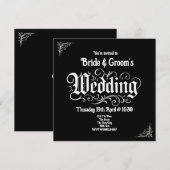 Gothic Black Rock Metal Wedding Gepersonaliseerde  (Voorkant / Achterkant)
