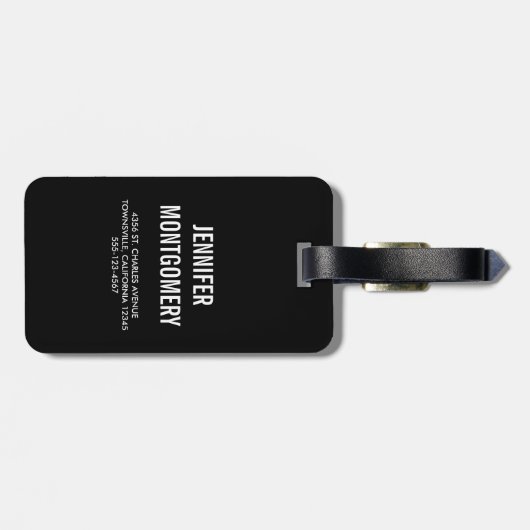 Gothic Black Roos Driving Blood Macabre Bagagelabel (Achterkant horizontaal)