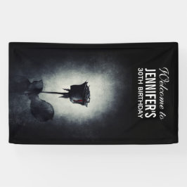 Gothic Black Roos Driving Blood Macabre Birthday Spandoek