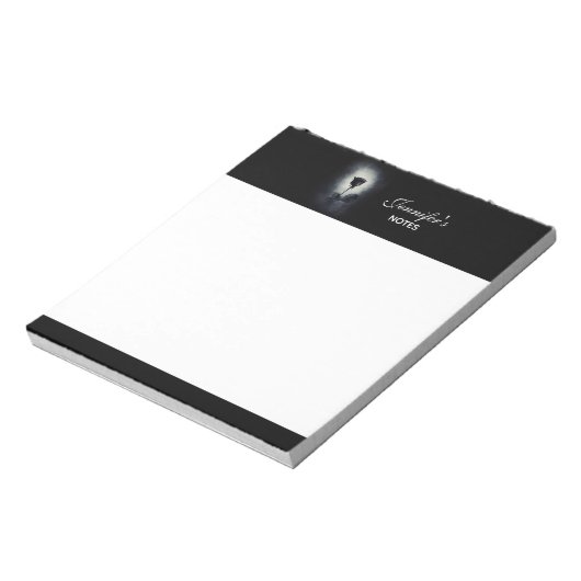 Gothic Black Roos Driving Blood Macabre Notitieblok (Linkerzijde)