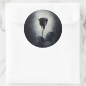 Gothic Black Roos Driving Blood Macabre Ronde Sticker (Tas)