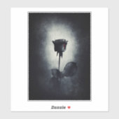 Gothic Black Roos Driving Blood Macabre Sticker (Vel)