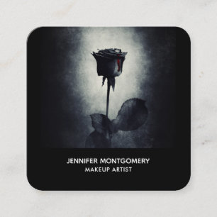Gothic Black Roos Driving Blood Macabre Vierkante Visitekaartje