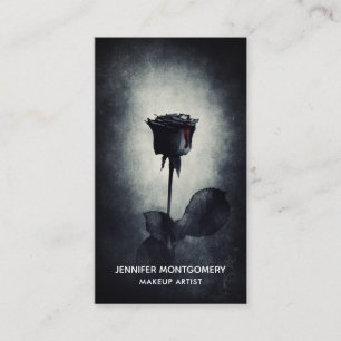 Gothic Black Roos Driving Blood Macabre Visitekaartje