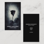 Gothic Black Roos Driving Blood Macabre Visitekaartje (Voorkant / Achterkant)