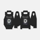 Gothic Black Roos Driving Blood Macabre Wedding Bedankdoosjes (Uitgevouwen)