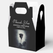 Gothic Black Roos Driving Blood Macabre Wedding Bedankdoosjes (Geopend)