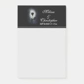 Gothic Black Roos Driving Blood Macabre Wedding Post-it® Notes (Voorkant)