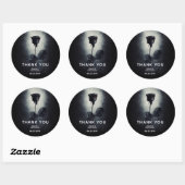 Gothic Black Roos Driving Blood Macabre Wedding Ronde Sticker (Vel)