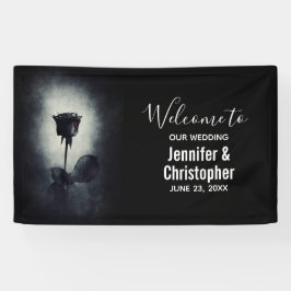 Gothic Black Roos Driving Blood Macabre Wedding Spandoek