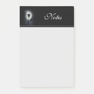 Gothic Black Roos Driving Blood on Black Grunge Post-it® Notes