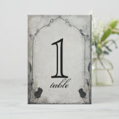 Gothic Black Roos Trellis Jubileum Kaart (Staand voorkant)