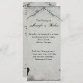 Gothic Black Roos Trellis Wedding Program Programmakaart (Voorkant / Achterkant)