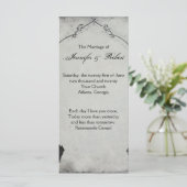 Gothic Black Roos Trellis Wedding Program Programmakaart (Staand voorkant)