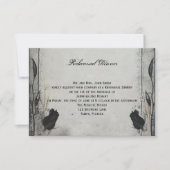 Gothic Black Roos Trellis Wedding Rehearsal Dinner Kaart (Voorkant)