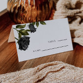 Gothic Black Roos Vintage Weddenschappen Plaatskaartje