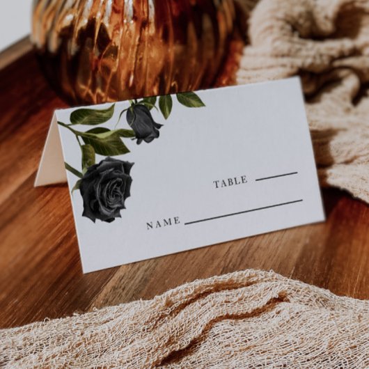 Gothic Black Roos Vintage Weddenschappen Plaatskaartje