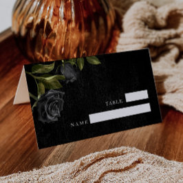 Gothic Black Roos Wedding Table Number Plaatskaartje