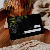 Gothic Black Roos Wedding Table Number Plaatskaartje