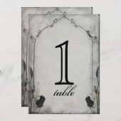 Gothic Black Rose Trellis Jubileum Tafelnummer (Voorkant / Achterkant)