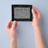 Gothic Black Roses Save The Date BUDGET Flyer (Hand)