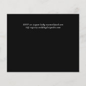 Gothic Black Roses Save The Date BUDGET Flyer (Achterkant)