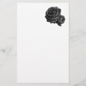 Gothic Black Rozen Briefpapier (Voorkant)