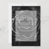 Gothic Black Rozen Gothic Wedding Invite (Voorkant)