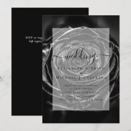 Gothic Black Rozen Gothic Wedding Invite