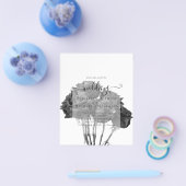 Gothic Black Rozen Gothic Wedding Invite Flyer (Enkel)